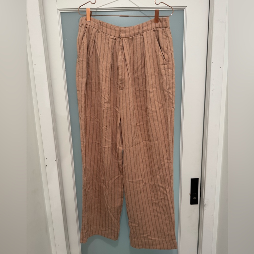 FREE PEOPLE Wide Leg Striped Pants